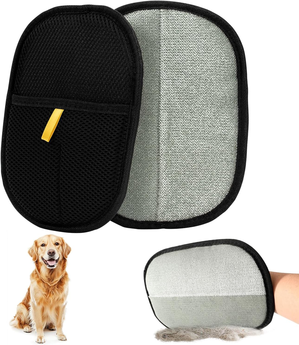 JSquares Pet Hair Remover Glove - Dual-sided design