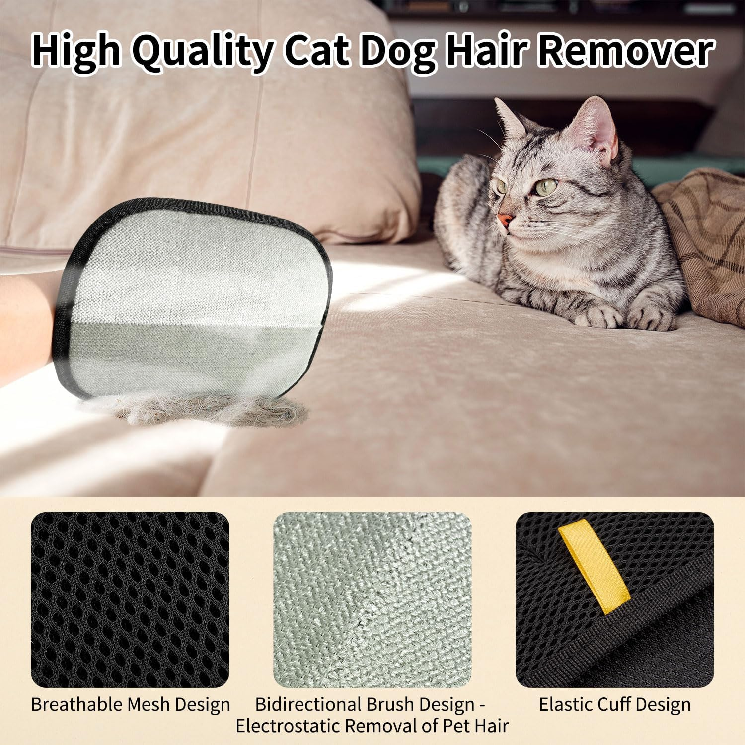 High quality cat and dog hair remover with breathable mesh